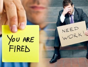 You are fired and need work signage