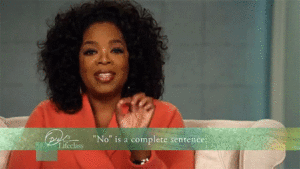 Oprah giving advice