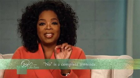 Oprah giving advice