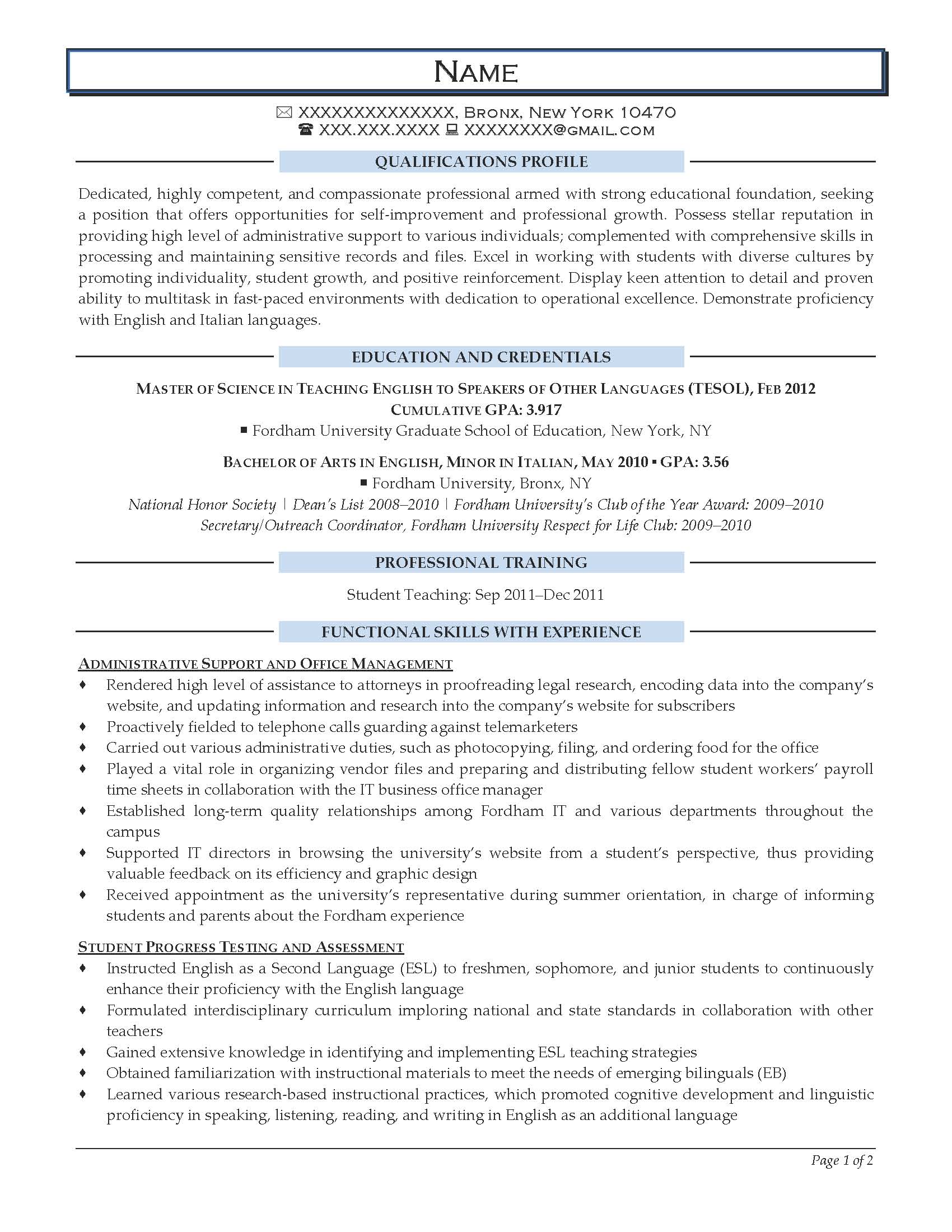 Entry Level Resume Samples Resume Prime