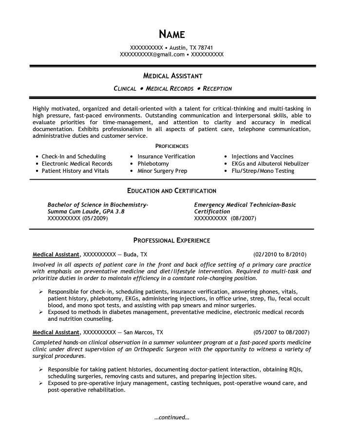 Resume biologist phd