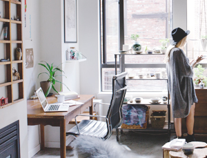 working from home workstation