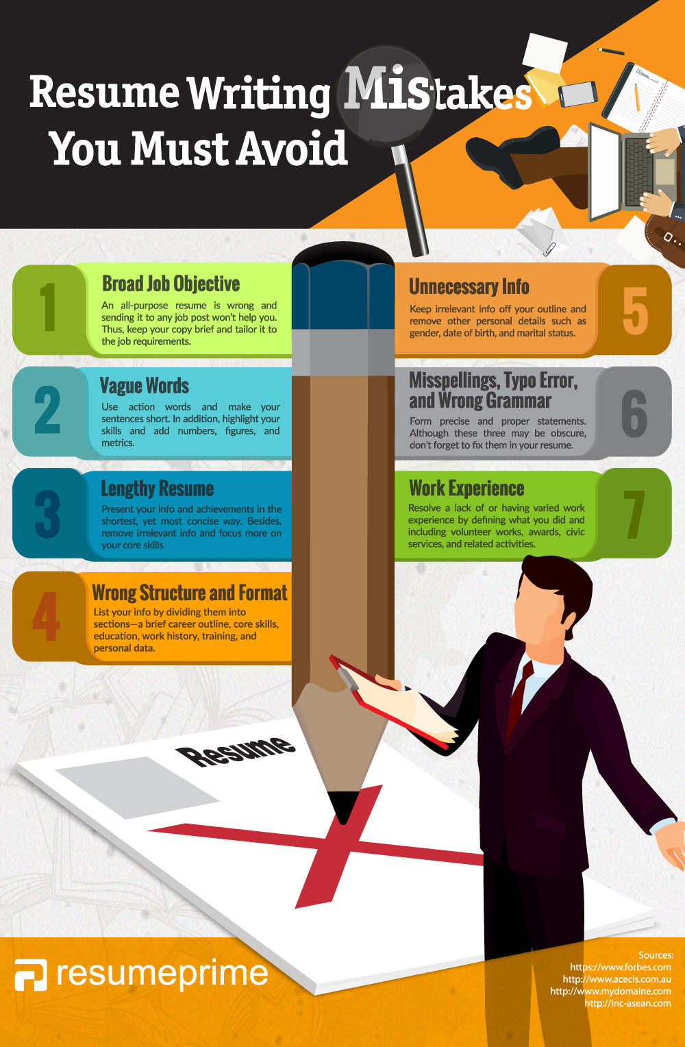 resume writing mistakes