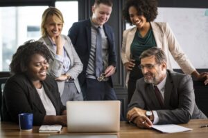 meeting led by a young boss