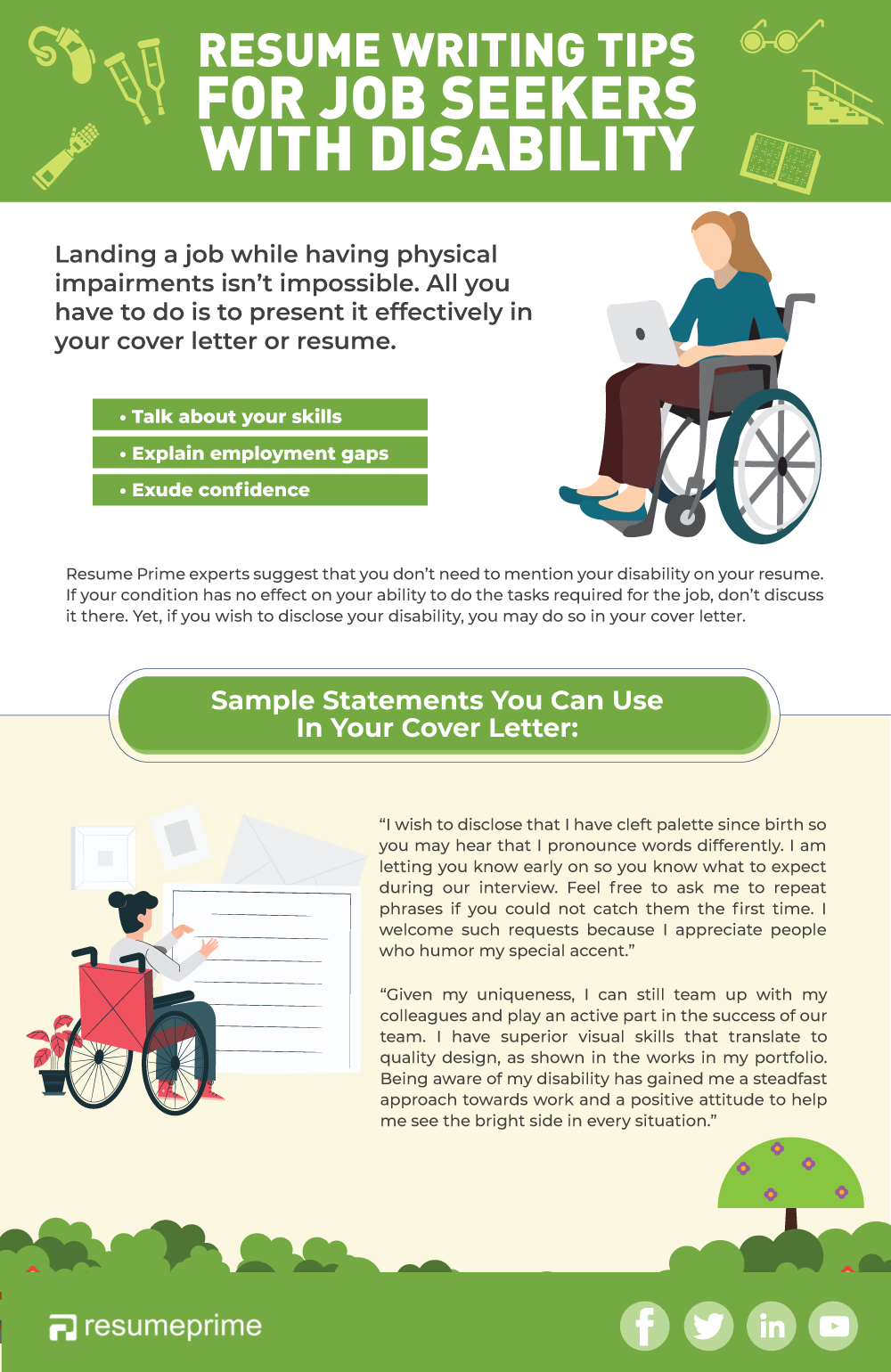 Tips on how to mention disability in resume